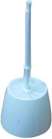 Set WC rotund din plastic cu perie 8,5 cm