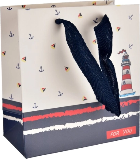 Pungă cadou din hârtie SEA 14 × 7 × 15 cm