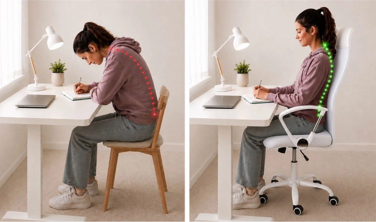 Suport ergonomic și o mai bună postură a corpului