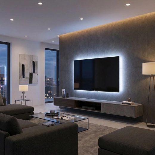 Lumină COB uniformă pentru un interior modern