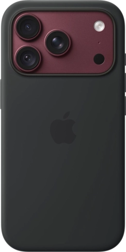 Husă din silicon Apple cu MagSafe pentru iPhone 18 Pro – neagră