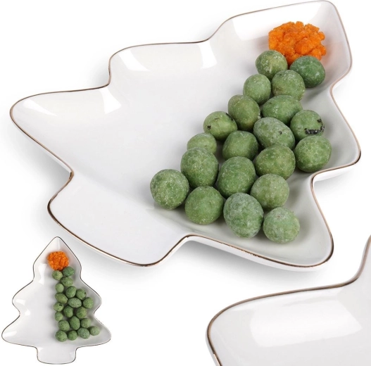 Alb elegant cu margine aurie