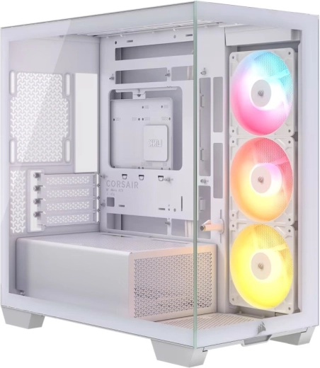 Carcasă PC CORSAIR 2800X RS-R ARGB mATX panoramică albă