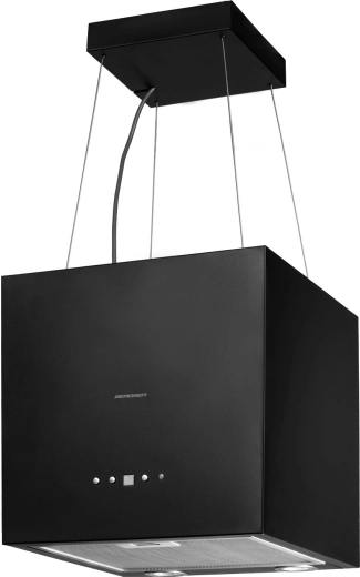 Design insular elegant în negru mat