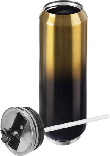 Capac etanș cu muștiuc rabatabil și pai