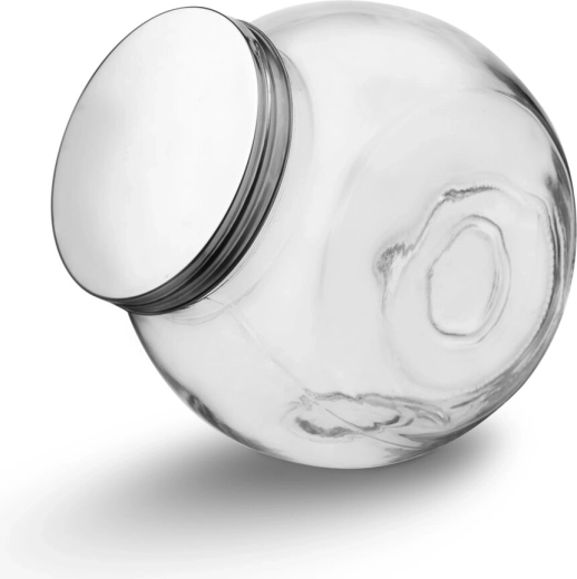Borcan din sticlă cu capac din inox 0,5 l