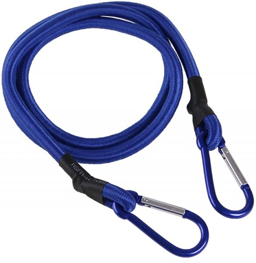 Coadă elastică de fixare cu carabiniere 1 m