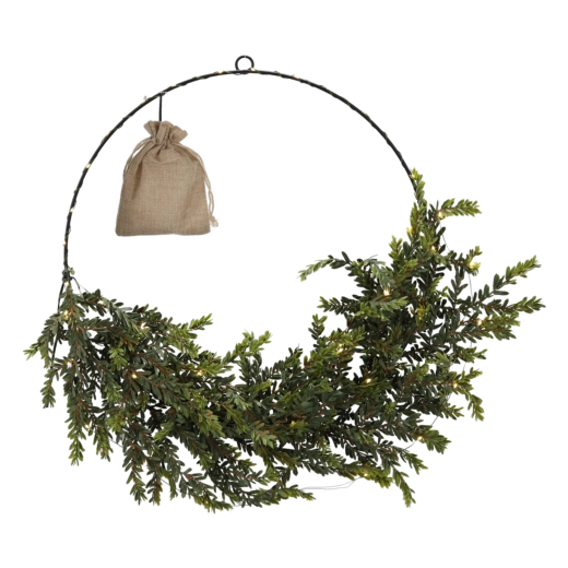 Coroniță de Crăciun cu molid LED 45 cm