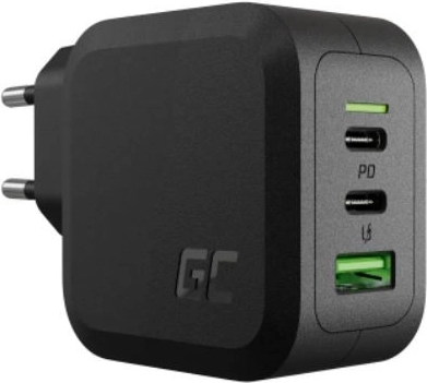 Încărcător green cell powegan 65 w cu usb-c pd și usb-a qc