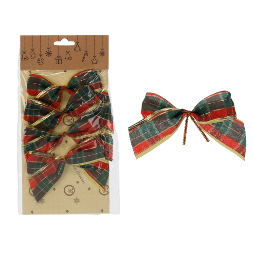 Fundițe decorative de Crăciun 10 cm – set de 4 bucăți