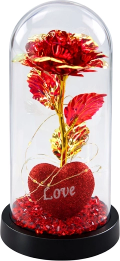 Trandafir romantic din cristal