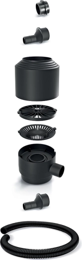 Filtru interior pentru impurități grosiere pentru burlan cu furtun (set din 8 piese)