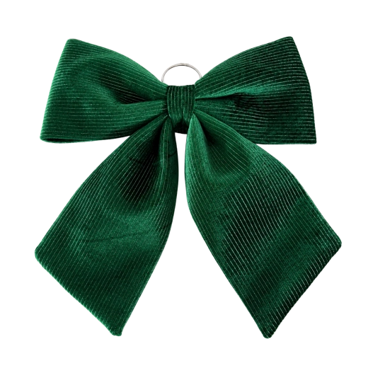 Cocardă verde de Crăciun 44 cm - 1 bucată
