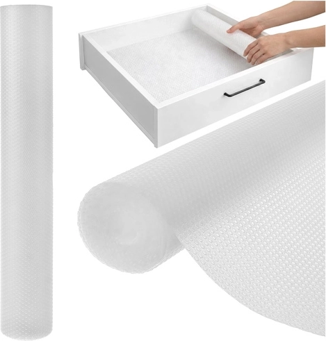 Covoraș de protecție antiderapant pentru sertare și dulapuri RUHHY 500 × 50 cm