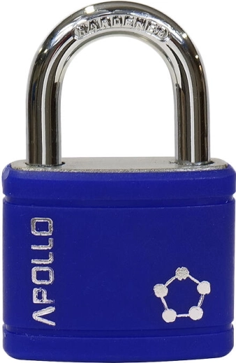 Lacăt APOLLO 40 mm, 3 chei, albastru
