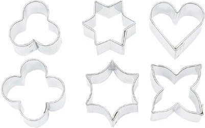 Set de forme pentru biscuiți – simboluri de cărți, 6 piese