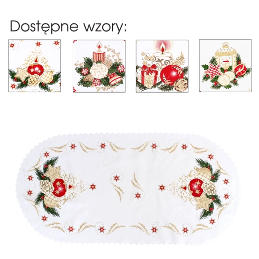 Șervet/prosop decorativ de Crăciun Boże Narodzenie (30 × 50 cm) – set 3 buc.