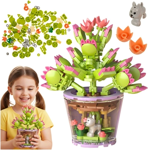 Set creativ de construcție Maxy 3D floare, 172 piese