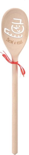 Lingură de lemn ovală SNĚHULÁK 30 cm