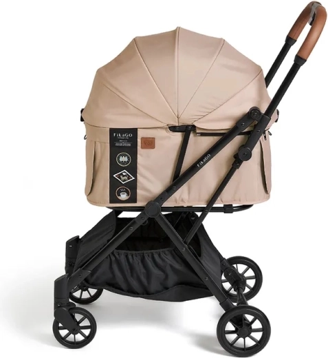 Roți față cu suspensie, pivotante, și coș mare cu magnet