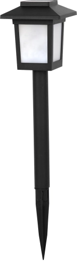 Lampă solară de grădină 10 LED, 36 cm, neagră