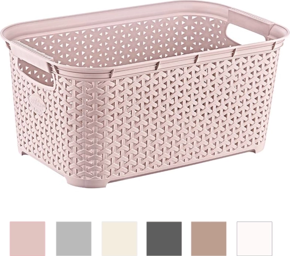 Coș dreptunghiular pentru rufe Rattan 26 l