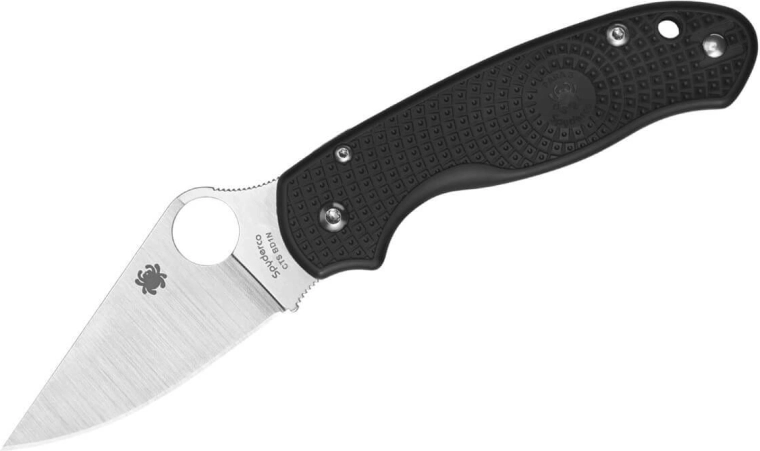 Spyderco Para 3 Lightweight cuțit de buzunar negru 7,4 cm cu lamă Leaf Shape, mâner FRN