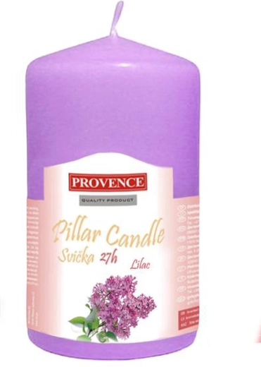 Lumânare din parafină, cilindru cu parfum de liliac 6 × 11,1 cm