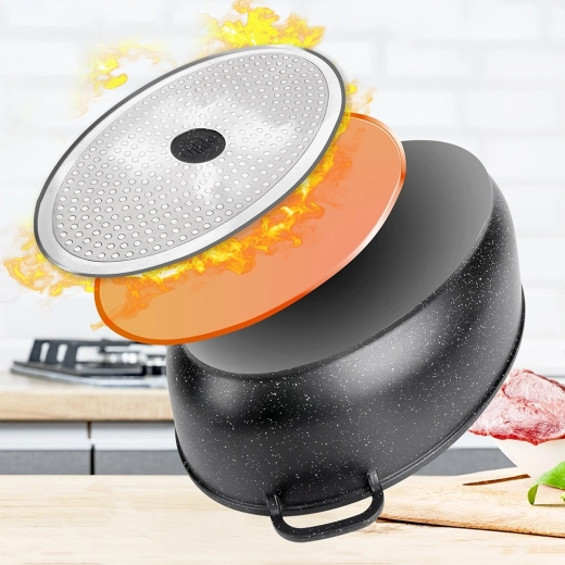 Potrivită pentru inducție și cuptor, curățare ușoară