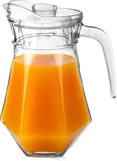 Carafă din sticlă cu capac 1,2 l