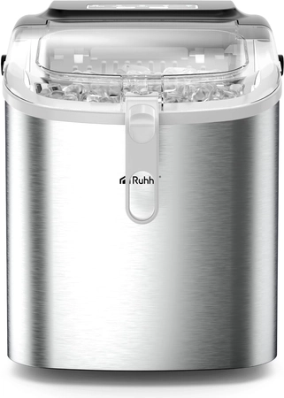 Capac transparent și design compact de masă