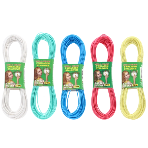 Sfoară de rufe cu miez de oțel 30 m