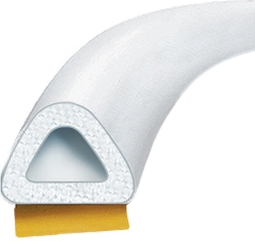 Garnitură pentru ferestre și uși tip D 9 × 8 mm, albă, 100 m