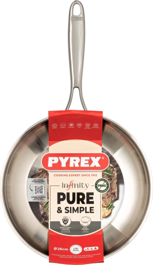 Tigaie Infinity 28 cm Pyrex inox