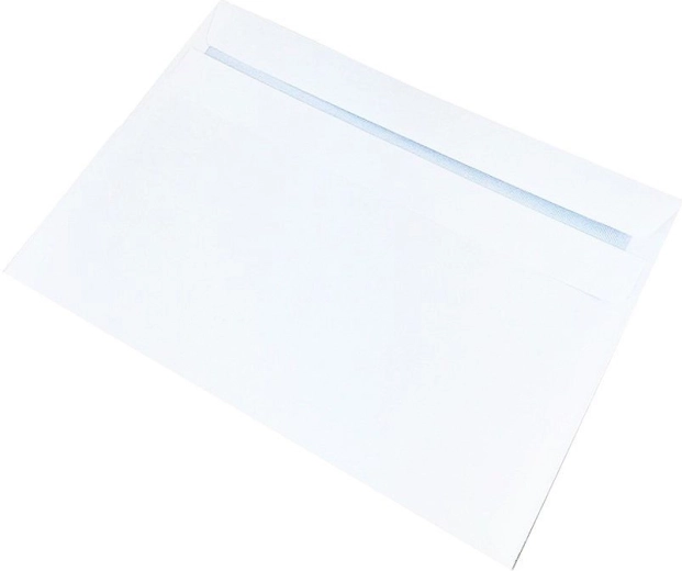 Plicuri C6 autocolante, albe, fără fereastră, 50 buc.