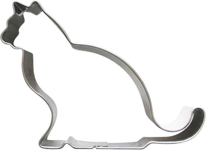 Formă de decupat pentru prăjituri – pisică, inox 5–6 cm