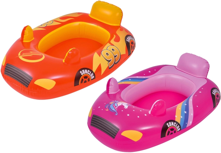 Bărciță gonflabilă pentru copii AUTO 86 × 60,5 cm – mix de culori