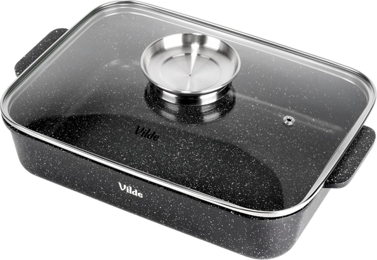 Suprafață din granit antiaderentă și control prin sticlă