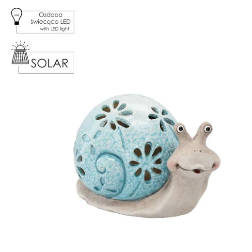 Melc albastru de grădină cu iluminare LED – set 2 buc