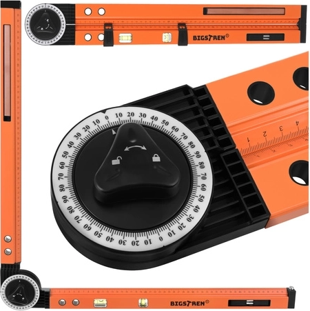 Riglă de 500 mm și funcție de compas într-un singur instrument