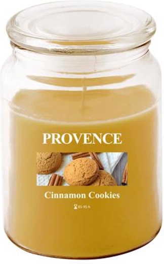 Lumânare parfumată în pahar Provence biscuiți cu scorțișoară 95 de ore