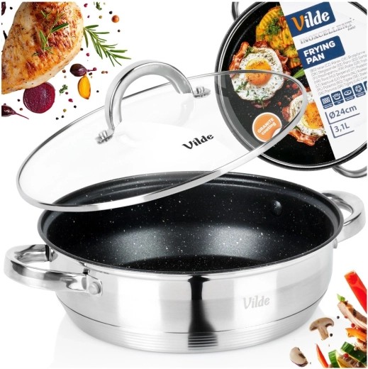 Capac de sticlă și mânere sigure