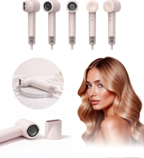 Uscător de păr cremă multifuncțional 5‑în‑1 cu ionizare