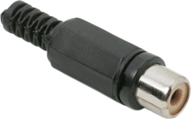 Priză RCA cu protecție împotriva îndoirii