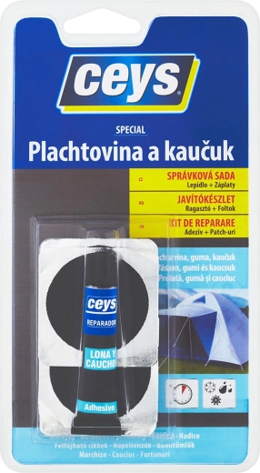 Adeziv pentru prelata și cauciuc 7 ml + 4 petice CEYS