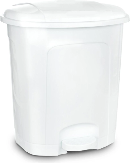 Coș de gunoi cu pedală 11,5 l, alb