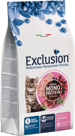 Exclusion Kitten granule cu pui pentru pisoiași 300 g