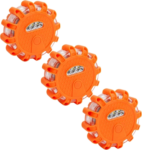 Set de 3 lumini de avertizare LED magnetice RENEW FORCE