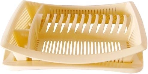 Suport de scurgere pentru vase cu tavă 47 × 38 cm, plastic, mix de culori