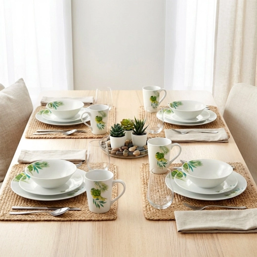 Design tropical care luminează masa